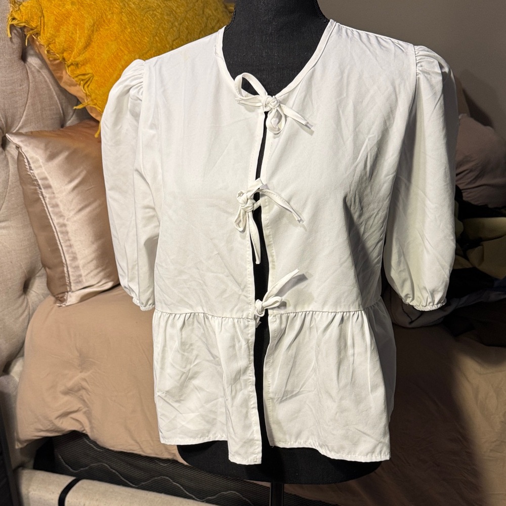 Elegant White Women's Top